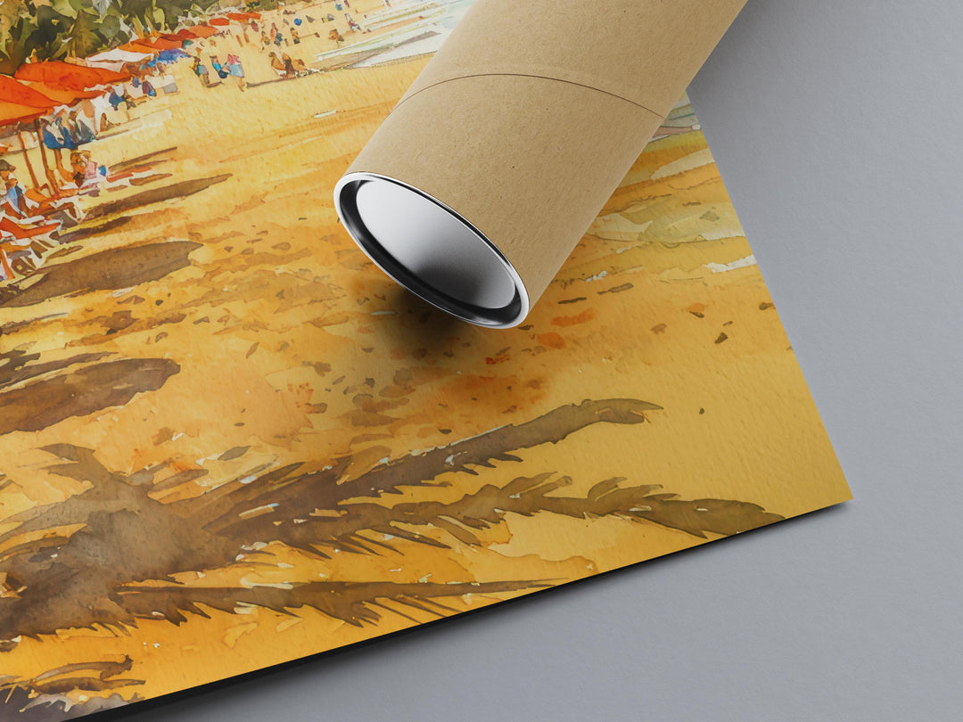 Durban Watercolor Poster Wall Art Durban Wall Hanging Home Décor Durban Gift Art Lovers South Africa Wall Art