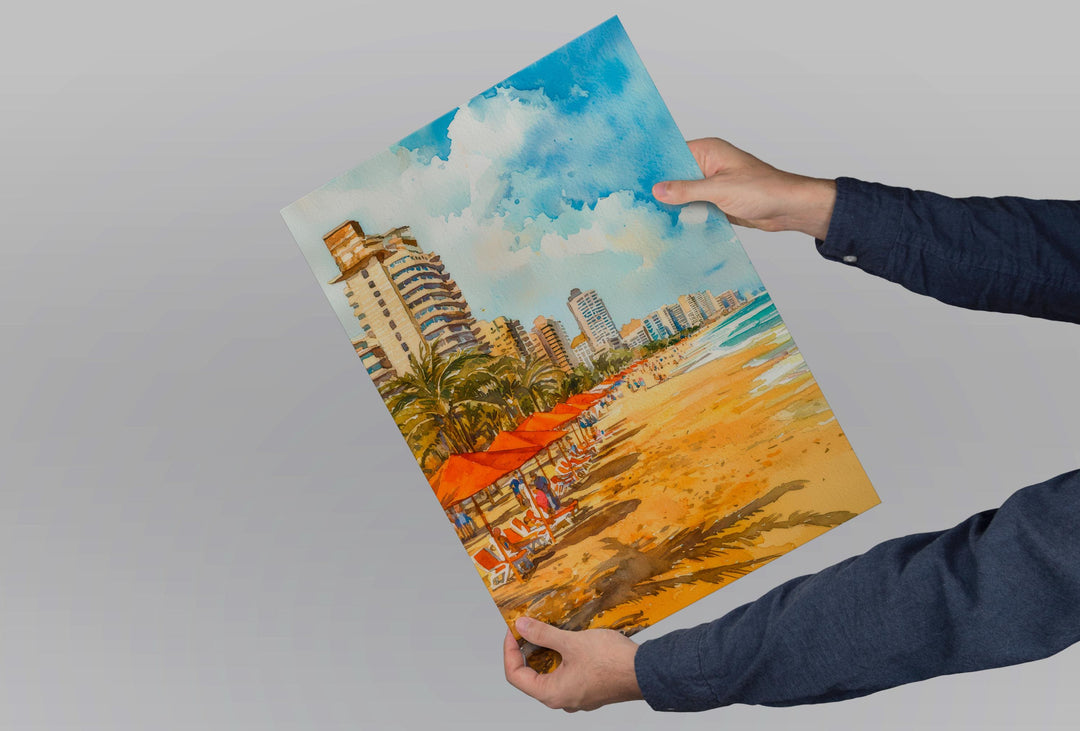 Durban Watercolor Poster Wall Art Durban Wall Hanging Home Décor Durban Gift Art Lovers South Africa Wall Art