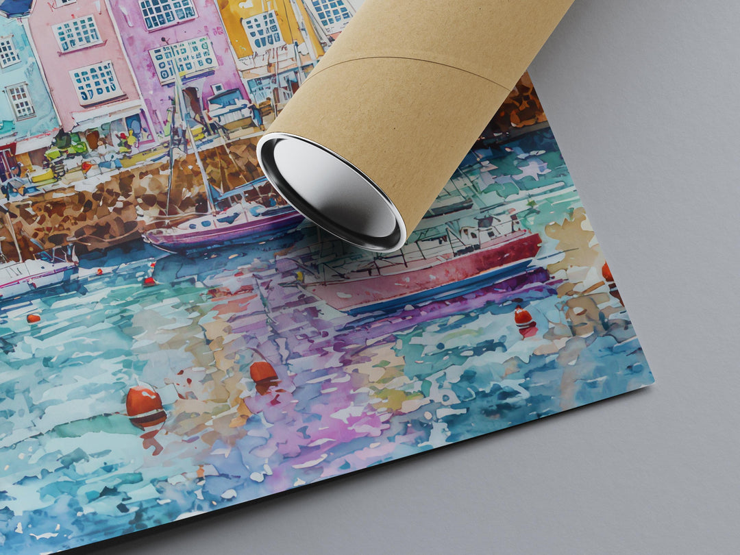 Dartmouth Watercolor Poster Wall Art Dartmouth Wall Hanging Home Décor Dartmouth Gift Art Lovers United Kingdom Wall Art