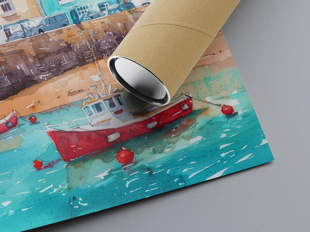 Tenby Watercolor Poster Wall Art Tenby Wall Hanging Home Décor Tenby Gift Art Lovers United Kingdom Wall Art
