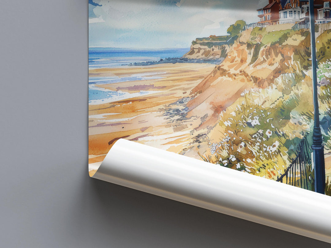 Saltburn-by-the-Sea Watercolor Poster Wall Art Saltburn-by-the-Sea Wall Hanging Home Décor Saltburn-by-the-Sea Gift Art Lovers