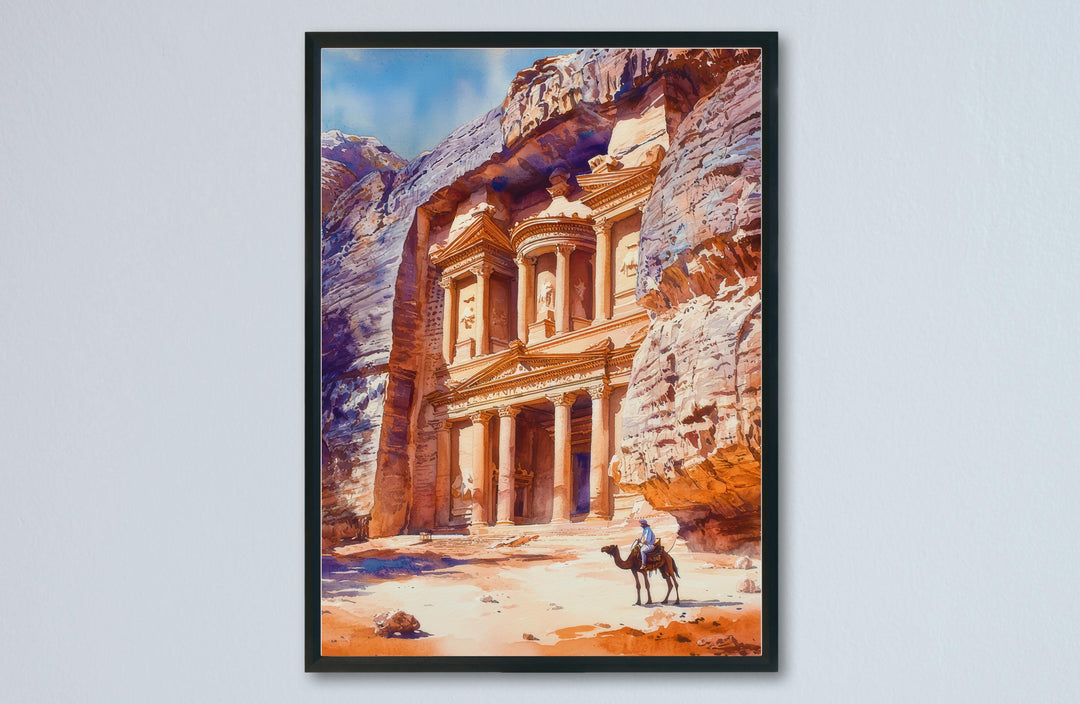 Petra Watercolor Poster Wall Art Petra Wall Hanging Home Décor Petra Gift Art Lovers Jordan Wall Art
