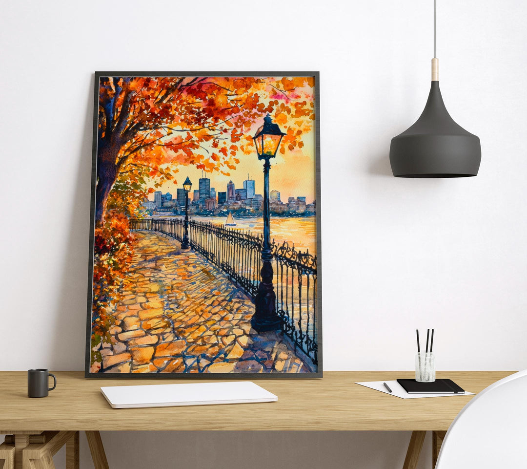 Boston Watercolor Poster Wall Art Boston Wall Hanging Home Décor Boston Gift Art Lovers United States Wall Art