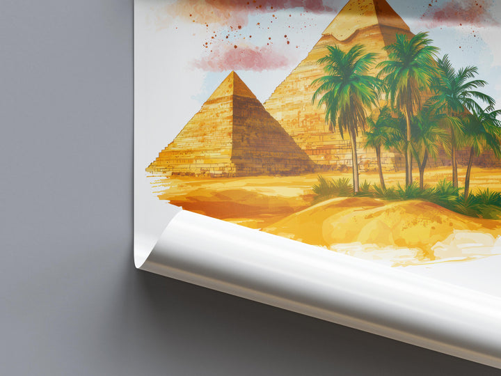 Cairo Watercolor Poster Wall Art Cairo Wall Hanging Home Décor Cairo Gift Art Lovers Egypt Wall Art