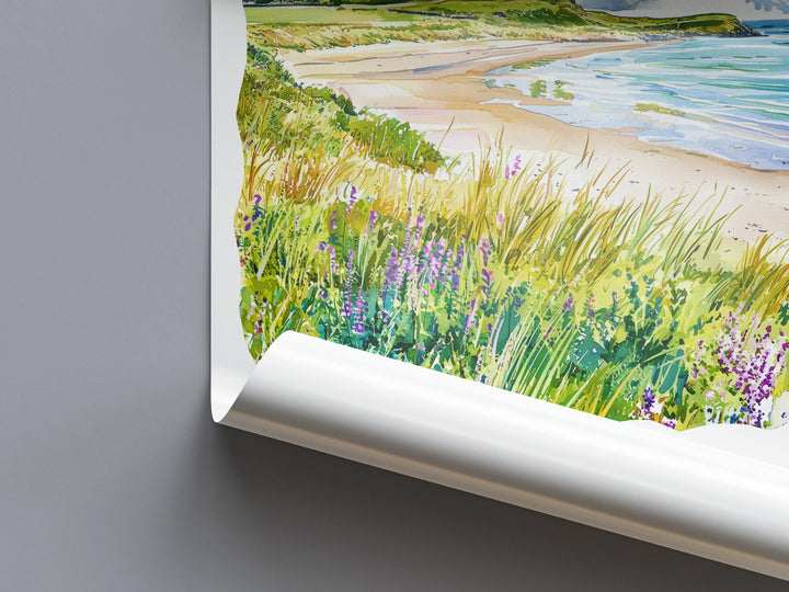 Bamburgh Watercolor Poster Wall Art Bamburgh Wall Hanging Home Décor Bamburgh Gift Art Lovers United Kingdom Wall Art