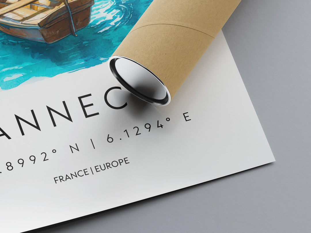Annecy Watercolor Poster Wall Art Annecy Wall Hanging Home Décor Annecy Gift Art Lovers France Wall Art