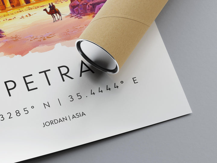 Petra watercolor poster Wall Art Petra Wall Hanging Home Décor Petra Gift Art Lovers Jordan Wall Art