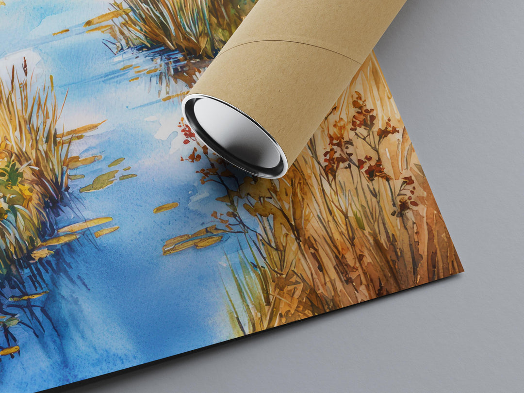 Broads National Park Watercolor Poster Wall Art Broads National Park Wall Hanging Home Décor Broads National Park Gift Art Lovers