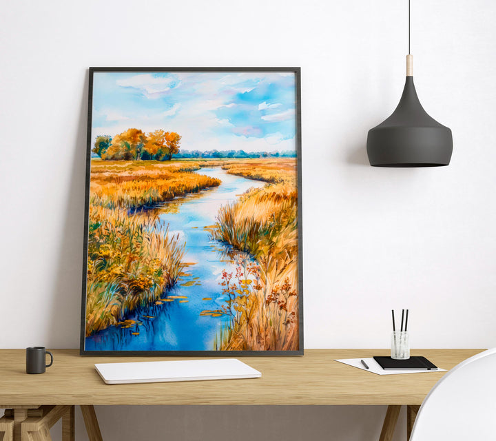 Broads National Park Watercolor Poster Wall Art Broads National Park Wall Hanging Home Décor Broads National Park Gift Art Lovers