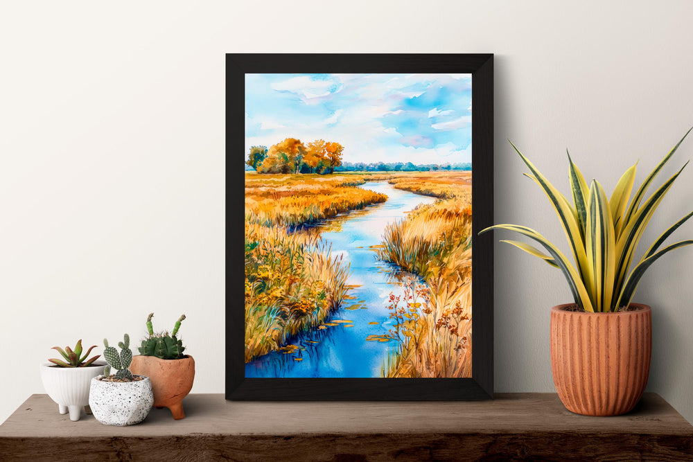 Broads National Park Watercolor Poster Wall Art Broads National Park Wall Hanging Home Décor Broads National Park Gift Art Lovers