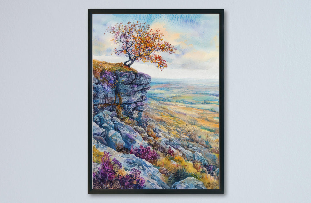 Peak District Watercolor Poster Wall Art Peak District Wall Hanging Home Décor Peak District Gift Art Lovers United Kingdom Wall Art