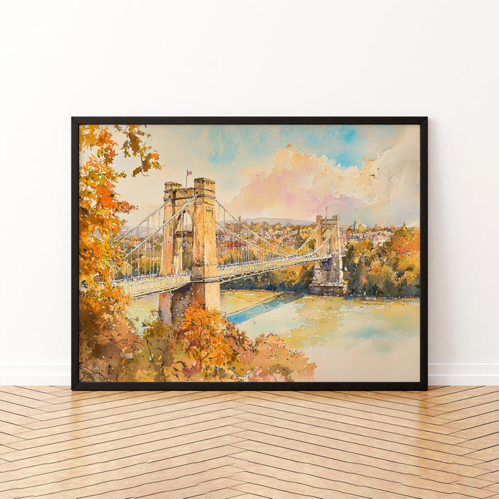Bristol Watercolor Poster Landscape Wall Art Bristol Wall Hanging Home Décor Bristol Gift Art Lovers United Kingdom Wall Art
