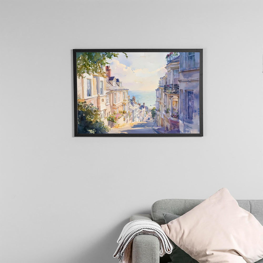 Brighton Watercolor Poster Landscape Wall Art Brighton Wall Hanging Home Décor Brighton Gift Art Lovers United Kingdom Wall Art