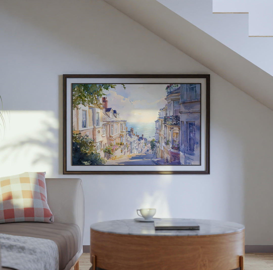 Brighton Watercolor Poster Landscape Wall Art Brighton Wall Hanging Home Décor Brighton Gift Art Lovers United Kingdom Wall Art