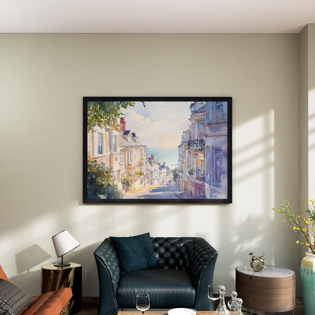 Brighton Watercolor Poster Landscape Wall Art Brighton Wall Hanging Home Décor Brighton Gift Art Lovers United Kingdom Wall Art