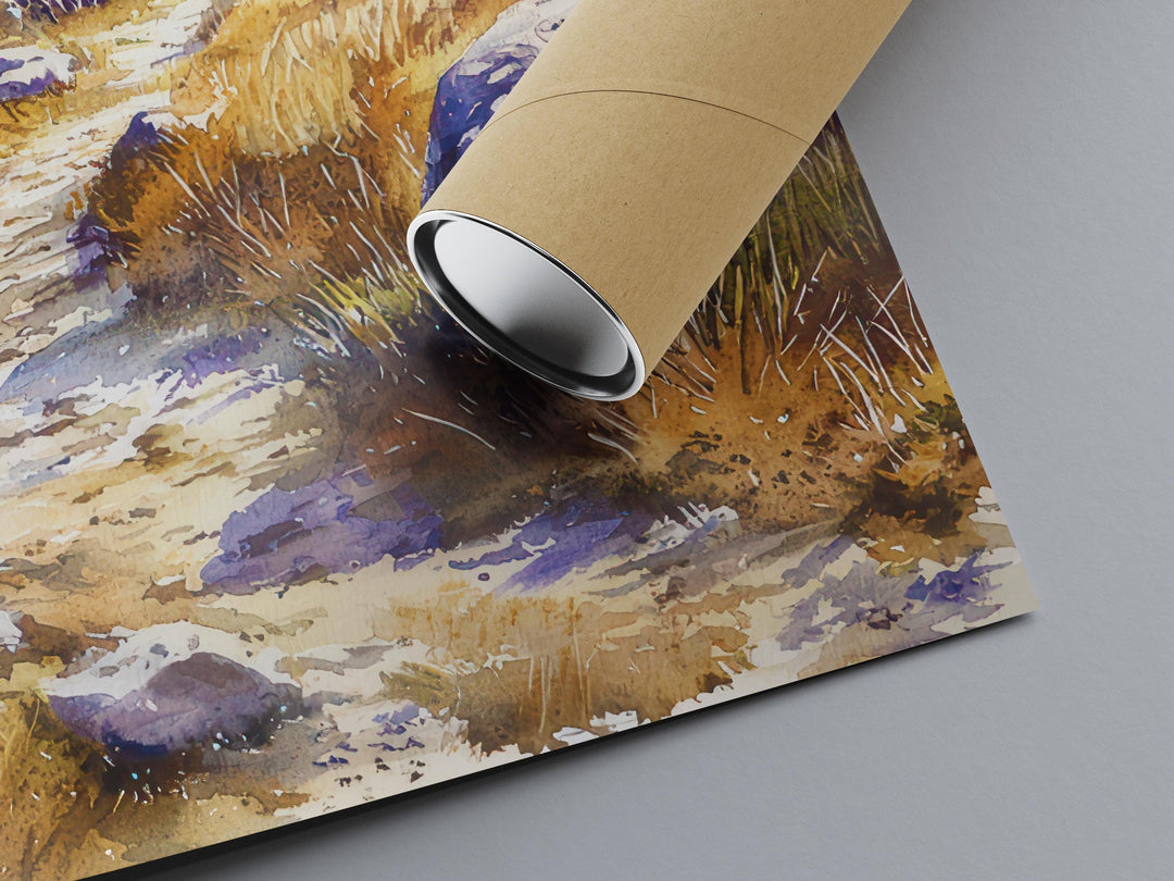 Dartmoor Watercolor Poster Wall Art Dartmoor Wall Hanging Home Décor Dartmoor Gift Art Lovers United Kingdom Wall Art