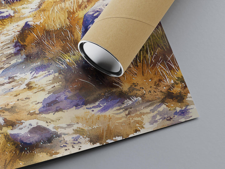 Dartmoor Watercolor Poster Wall Art Dartmoor Wall Hanging Home Décor Dartmoor Gift Art Lovers United Kingdom Wall Art