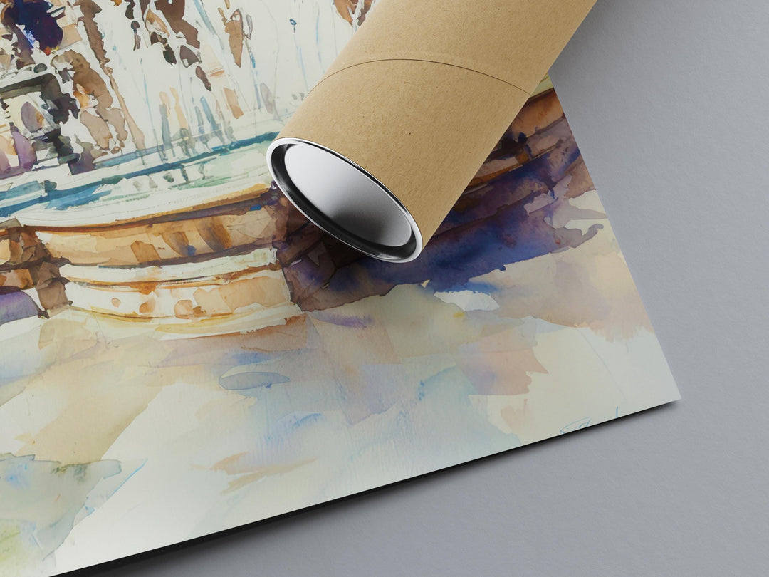 Valladolid Watercolor Poster Wall Art Valladolid Wall Hanging Home Décor Valladolid Gift Art Lovers Mexico Wall Art