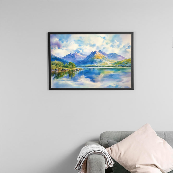 Ben Nevis Watercolor Poster Landscape Wall Art Ben Nevis Wall Hanging Home Décor Ben Nevis Gift Art Lovers Scotland Wall Art