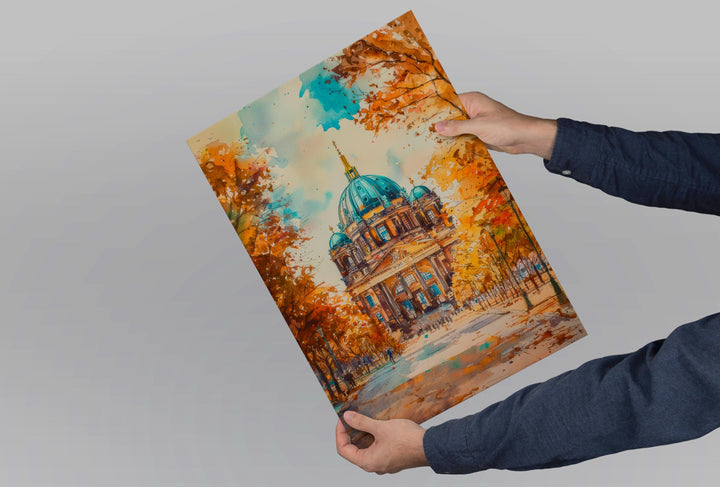 Berlin Watercolor Poster Wall Art Berlin Wall Hanging Home Décor Berlin Gift Art Lovers Germany Wall Art