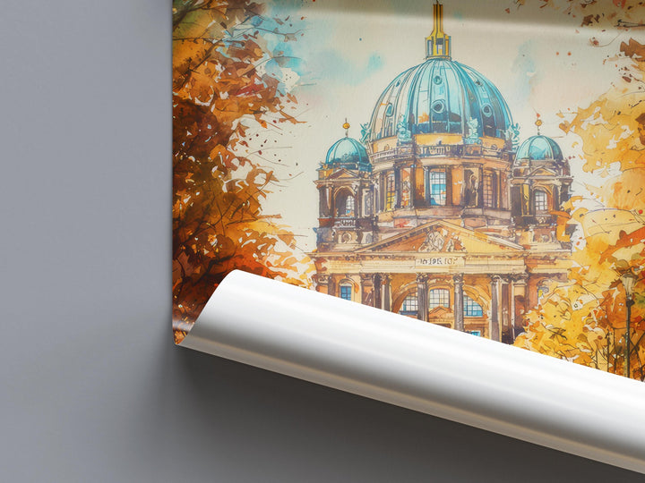Berlin Watercolor Poster Wall Art Berlin Wall Hanging Home Décor Berlin Gift Art Lovers Germany Wall Art
