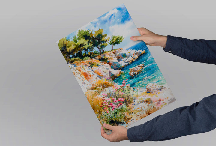 Halkidiki Watercolor Poster Wall Art Halkidiki Wall Hanging Home Décor Halkidiki Gift Art Lovers Greece Wall Art