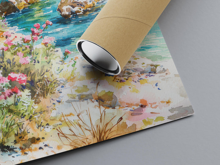 Halkidiki Watercolor Poster Wall Art Halkidiki Wall Hanging Home Décor Halkidiki Gift Art Lovers Greece Wall Art