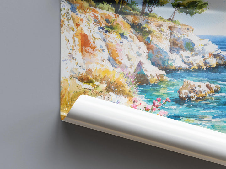 Halkidiki Watercolor Poster Wall Art Halkidiki Wall Hanging Home Décor Halkidiki Gift Art Lovers Greece Wall Art