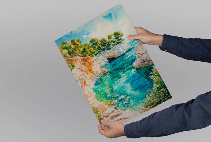 Paxos Watercolor Poster Wall Art Paxos Wall Hanging Home Décor Paxos Gift Art Lovers Greece Wall Art