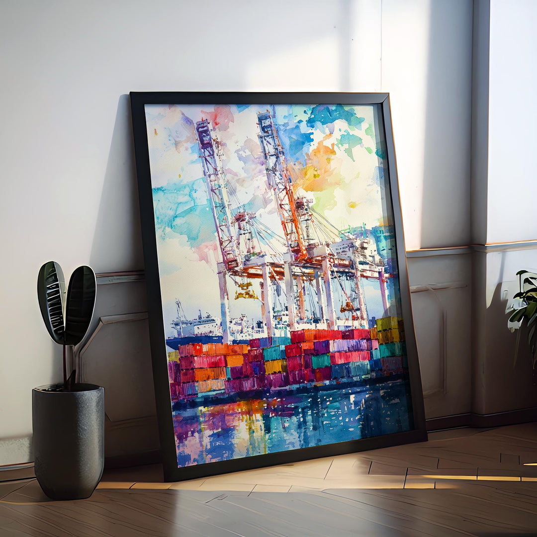 Oakland Watercolor Poster Wall Art Oakland Wall Hanging Home Décor Oakland Gift Art Lovers United States Wall Art