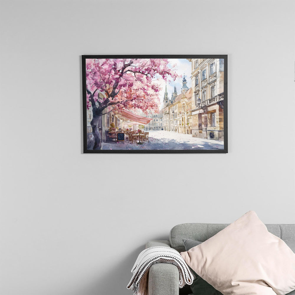 Vienna Watercolor Poster Landscape Wall Art Vienna Wall Hanging Home Décor Vienna Gift Art Lovers Austria Wall Art