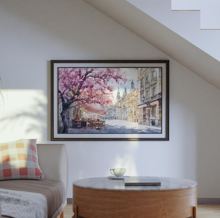 Vienna Watercolor Poster Landscape Wall Art Vienna Wall Hanging Home Décor Vienna Gift Art Lovers Austria Wall Art
