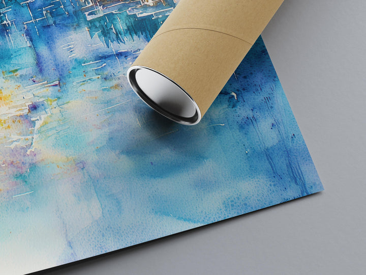 Tignes Watercolor Poster Wall Art Tignes Wall Hanging Home Décor Tignes Gift Art Lovers France Wall Art