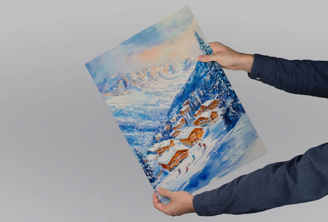 St. Anton Watercolor Poster Wall Art St. Anton Wall Hanging Home Décor St. Anton Gift Art Lovers Austria Wall Art