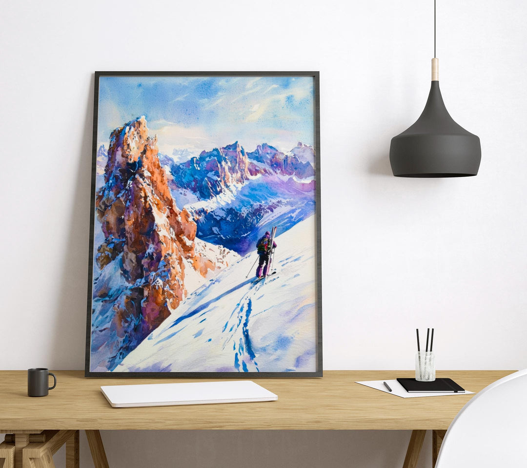 La Clusaz Watercolor Poster Wall Art La Clusaz Wall Hanging Home Décor La Clusaz Gift Art Lovers France Wall Art