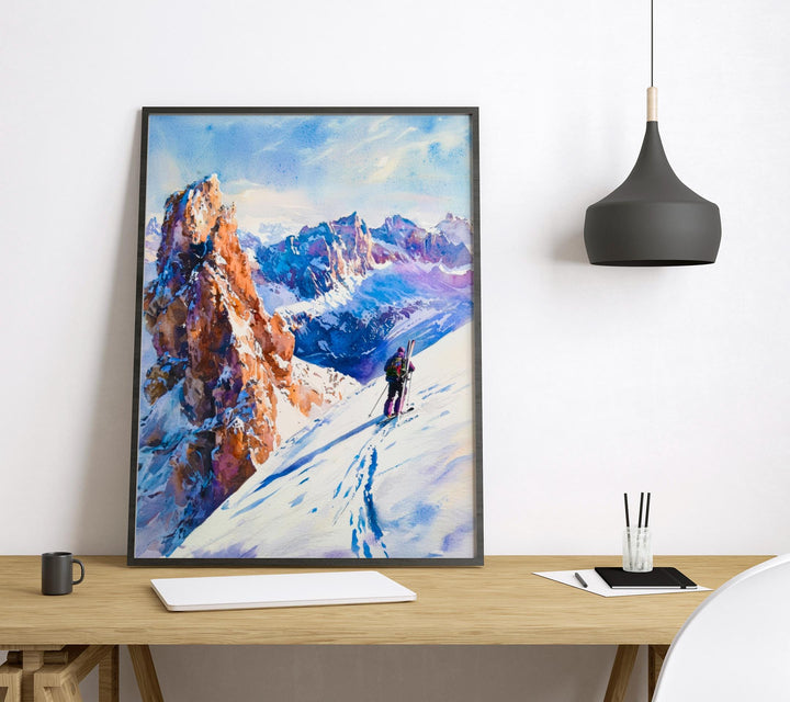 La Clusaz Watercolor Poster Wall Art La Clusaz Wall Hanging Home Décor La Clusaz Gift Art Lovers France Wall Art