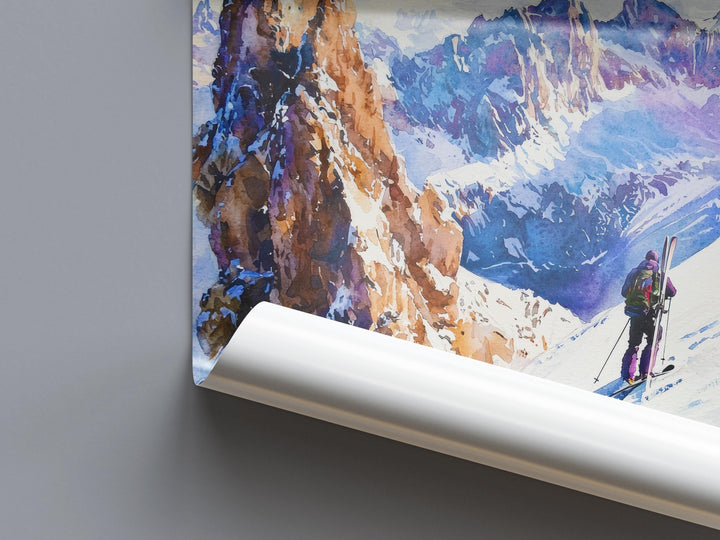 La Clusaz Watercolor Poster Wall Art La Clusaz Wall Hanging Home Décor La Clusaz Gift Art Lovers France Wall Art