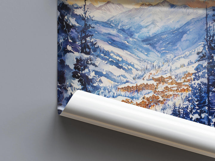 Beaver Creek Watercolor Poster Wall Art Beaver Creek Wall Hanging Home Décor Beaver Creek Gift Art Lovers United States Wall Art