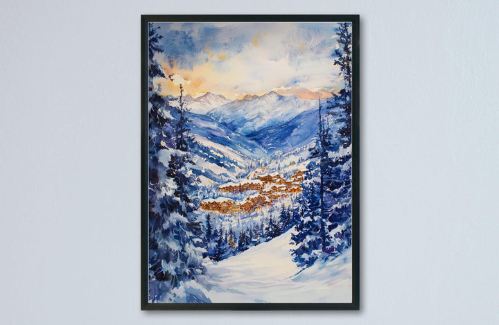 Beaver Creek Watercolor Poster Wall Art Beaver Creek Wall Hanging Home Décor Beaver Creek Gift Art Lovers United States Wall Art