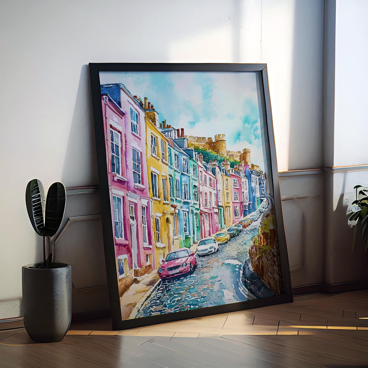 Hastings Watercolor Poster Wall Art Hastings Wall Hanging Home Décor Hastings Gift Art Lovers United Kingdom Wall Art