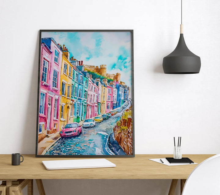 Hastings Watercolor Poster Wall Art Hastings Wall Hanging Home Décor Hastings Gift Art Lovers United Kingdom Wall Art