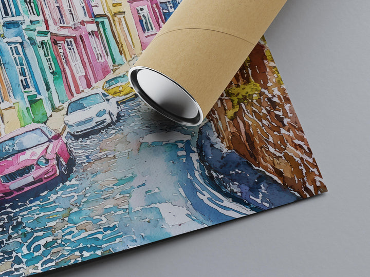 Hastings Watercolor Poster Wall Art Hastings Wall Hanging Home Décor Hastings Gift Art Lovers United Kingdom Wall Art