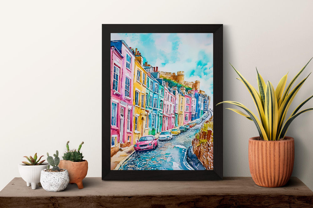 Hastings Watercolor Poster Wall Art Hastings Wall Hanging Home Décor Hastings Gift Art Lovers United Kingdom Wall Art