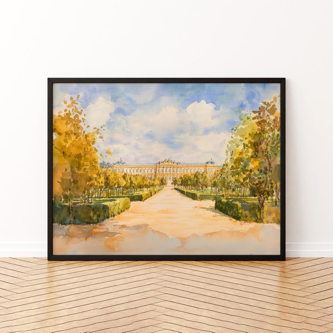 Vienna Watercolor Poster Imperial City Wall Art Vienna Wall Hanging Home Décor Vienna Gift Art Lovers Austria Wall Art