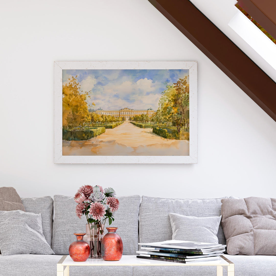 Vienna Watercolor Poster Imperial City Wall Art Vienna Wall Hanging Home Décor Vienna Gift Art Lovers Austria Wall Art