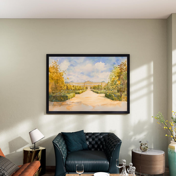 Vienna Watercolor Poster Imperial City Wall Art Vienna Wall Hanging Home Décor Vienna Gift Art Lovers Austria Wall Art