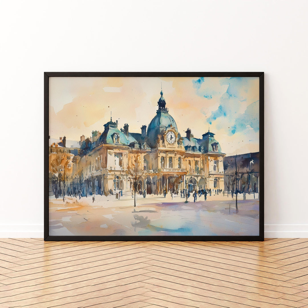 Limoges Watercolor Poster Cityscape Wall Art Limoges Wall Hanging Home Décor Limoges Gift Art Lovers France Wall Art