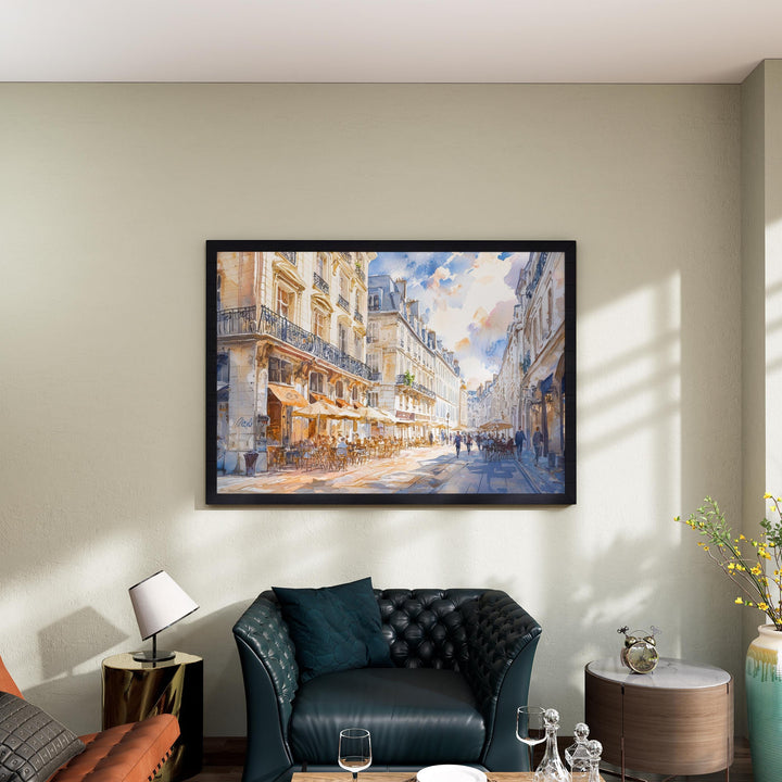 Nantes watercolor poster Wall Art Nantes Wall Hanging Home Décor Nantes Gift Art Lovers France Wall Art