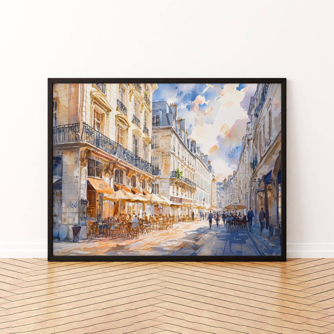 Nantes watercolor poster Wall Art Nantes Wall Hanging Home Décor Nantes Gift Art Lovers France Wall Art