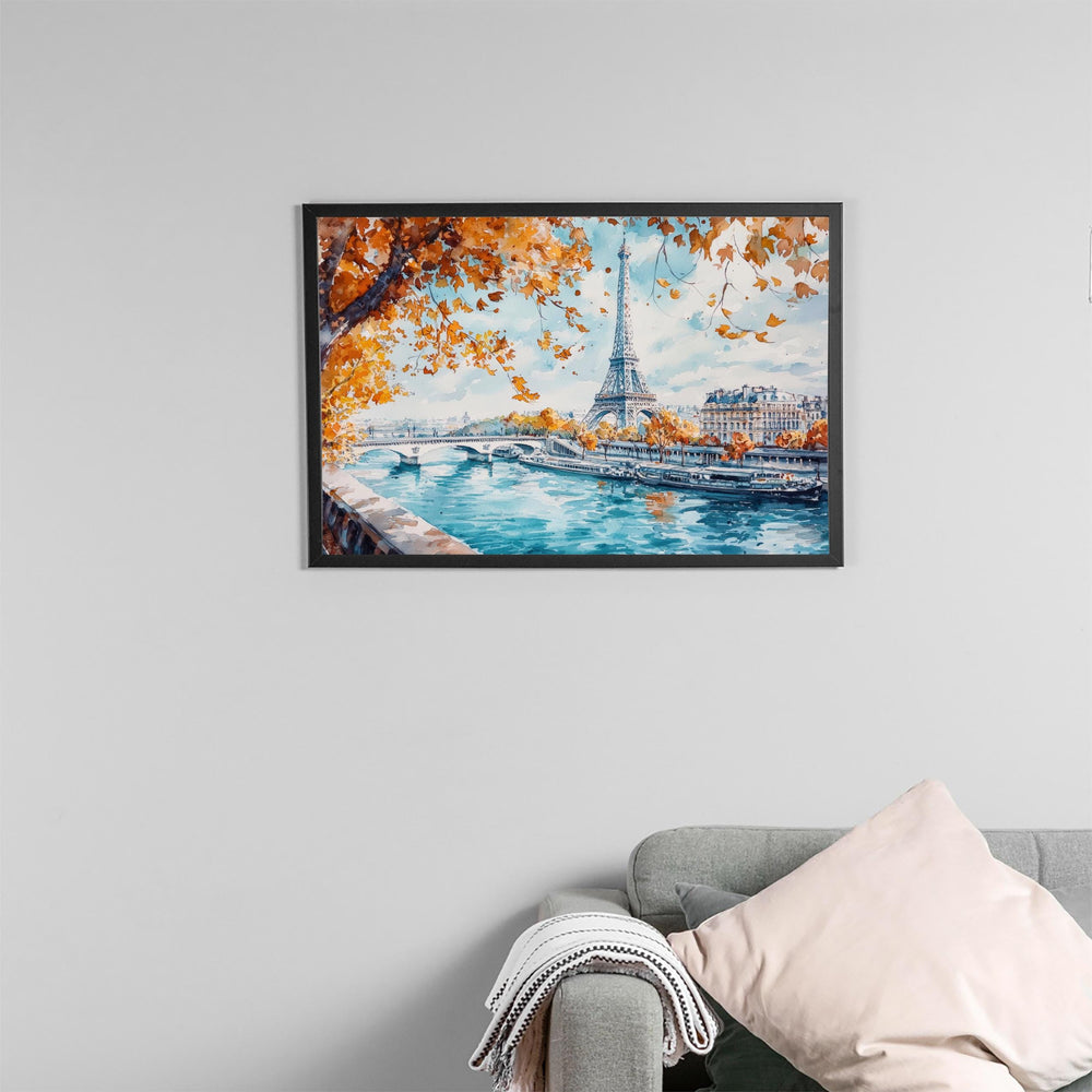 Paris watercolor poster Wall Art Paris Wall Hanging Home Décor Paris Gift Art Lovers France Wall Art